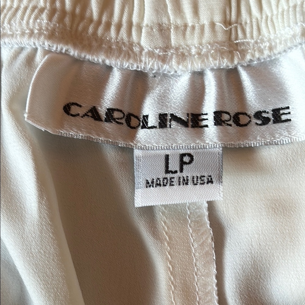 Brand New Caroline Rose White Wide Leg Pants - Picture 5 of 10